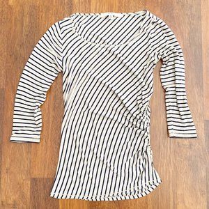 Studio M Womens Striped Shirt Small